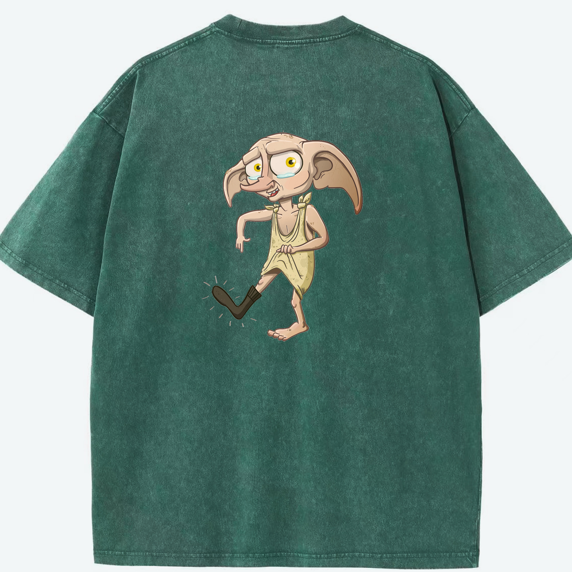 （画像用） Harry Potter ハリー・ポッターシリーズ 綿100% ヴィンテージ風 半袖Tシャツ（背面プリント）